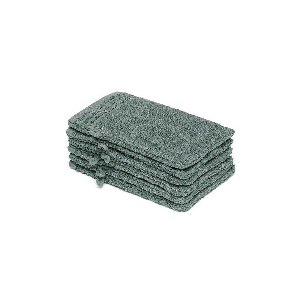 Foam - Combed Cotton Washcloth Lt - Bottle Green