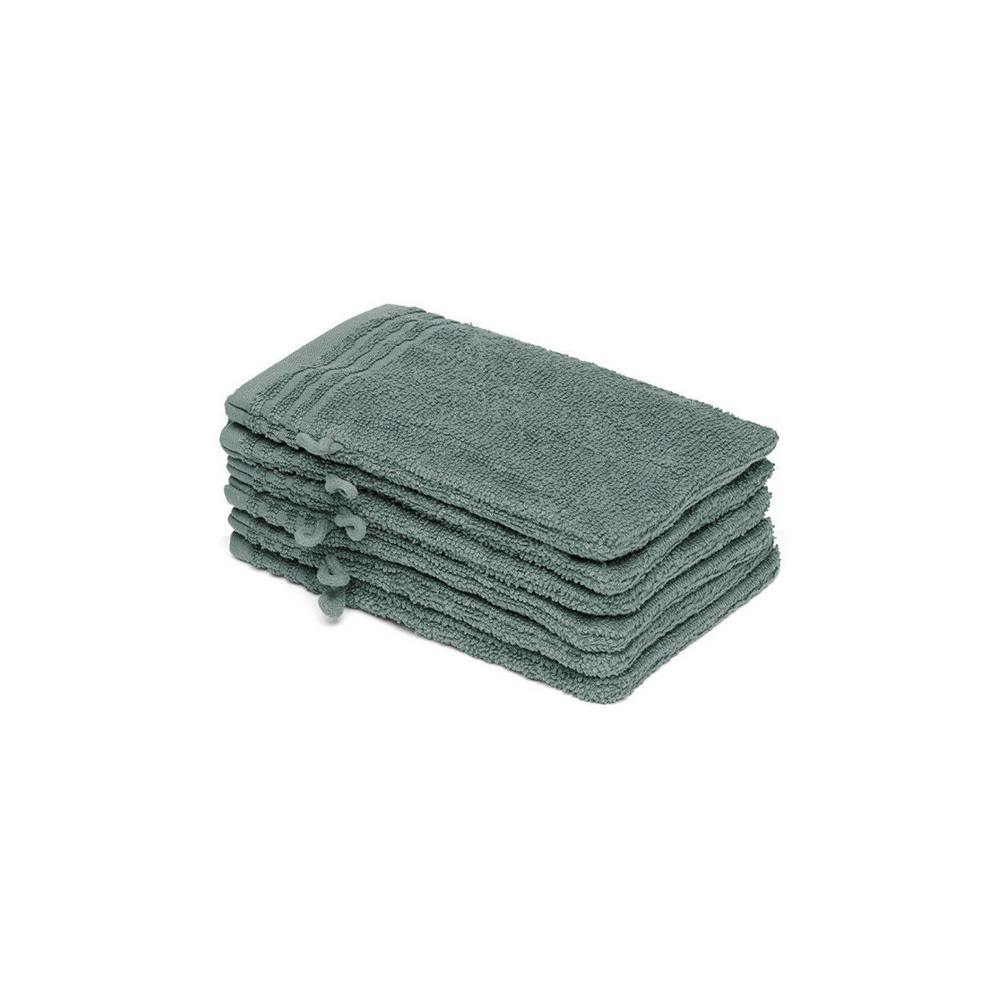 Foam - Combed Cotton Washcloth Lt - Bottle Green