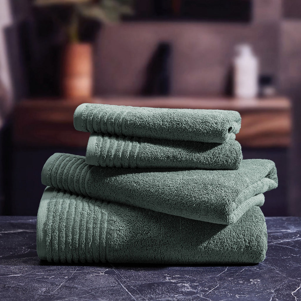 Pattern 19 - Tapis De Bain Coton - Vert Bouteille
