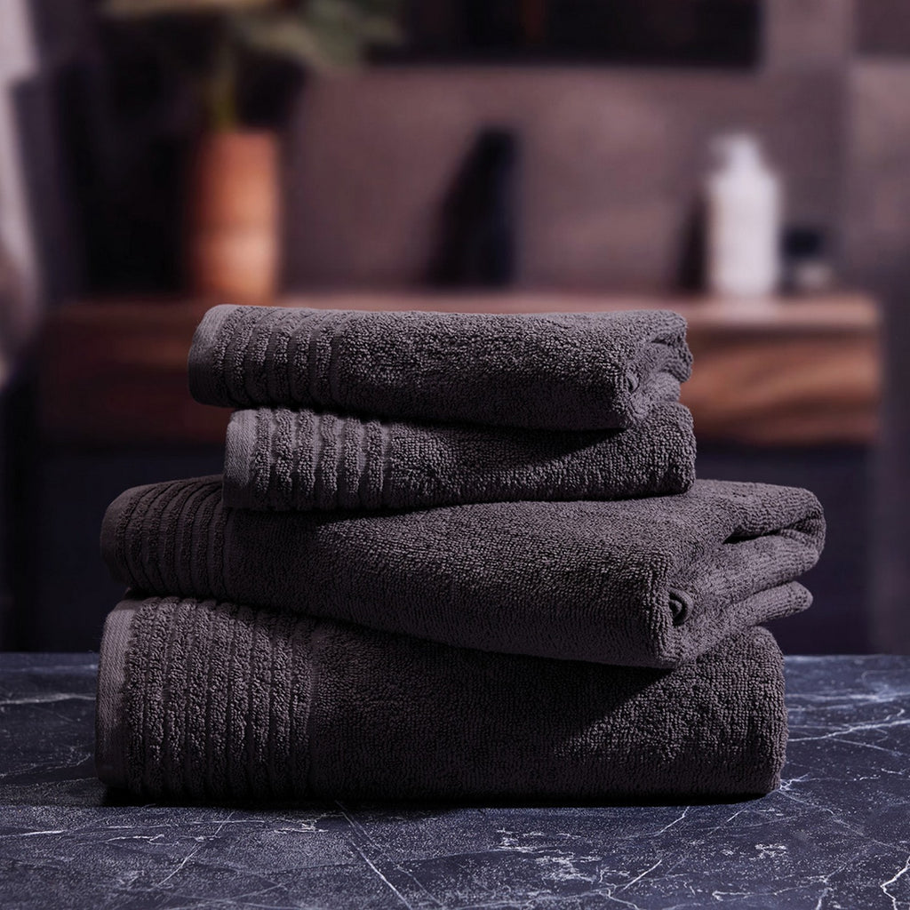 Pattern 19 - Tapis De Bain Coton - Gris Foncé