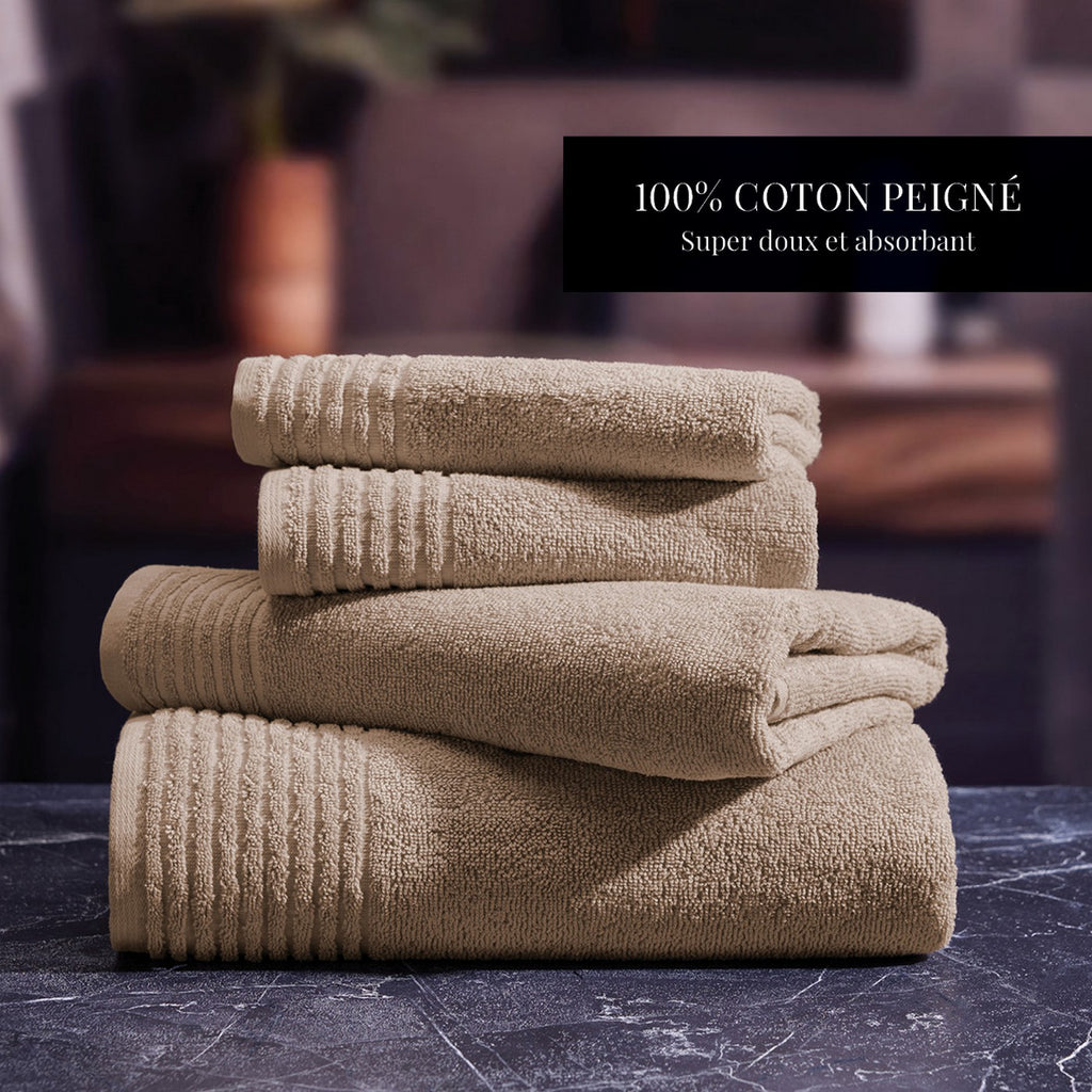 Pattern 19 - Tapis De Bain Coton - Taupe