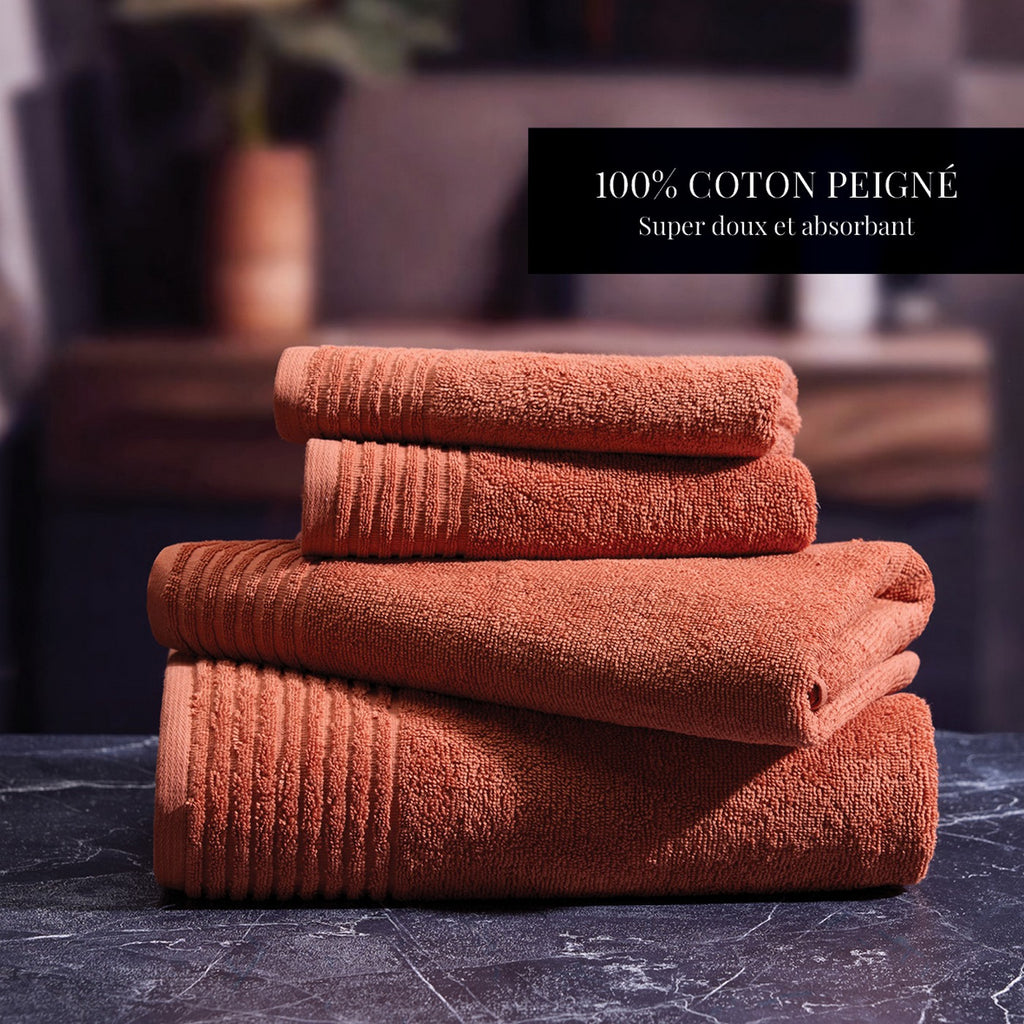Pattern 19 - Tapis De Bain Coton - Terracotta