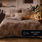 Fauve - Duvet Cover + Pillowcase - Cotton Sateen - Light Brown