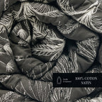 Wild - Bedspread - Cotton Sateen - Black