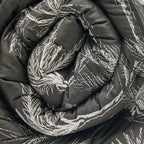 Wild - Édredon Avec Glands - Satin De Coton - Noir