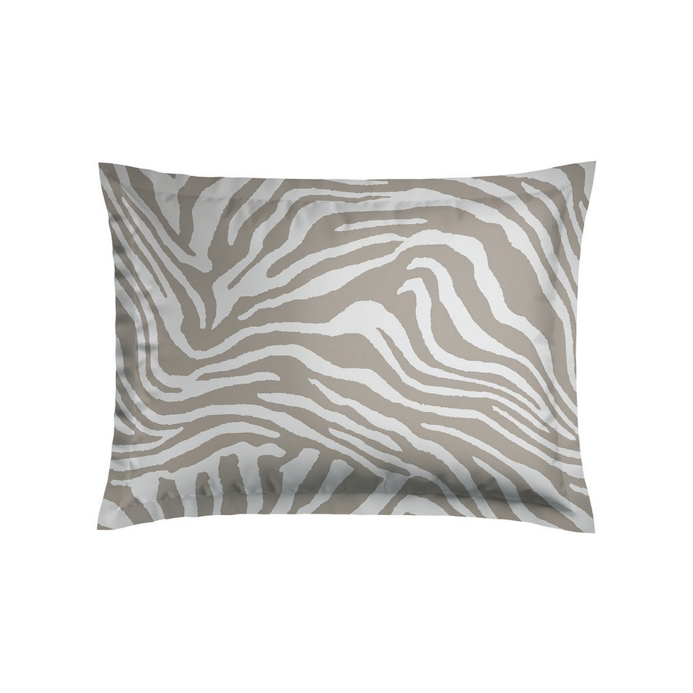 Evasion Zébrée - Pillowcase - Cotton Sateen - Taupe