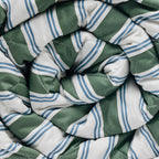 Soline - Couvre-Lit - Satin De Coton - Vert / Bleu