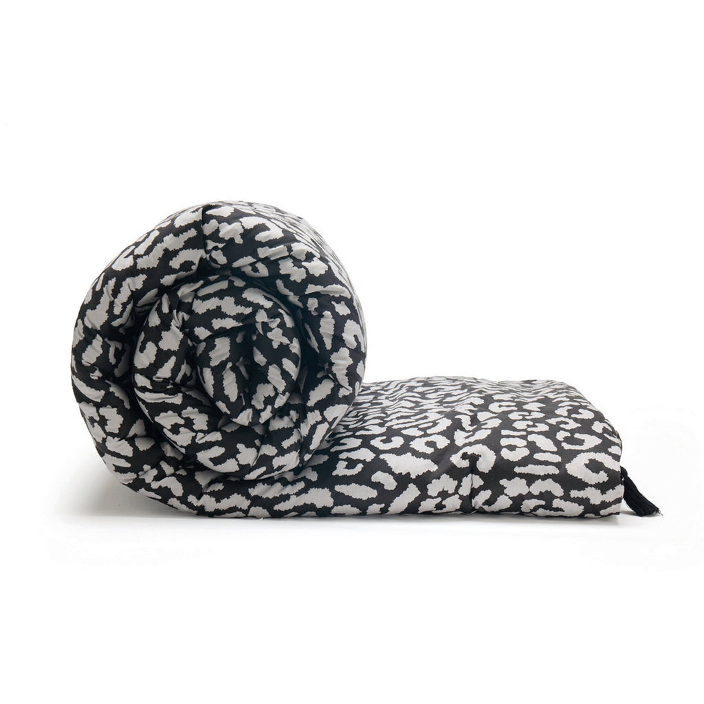 Instinct - Édredon Avec Glands - Satin De Coton - Noir