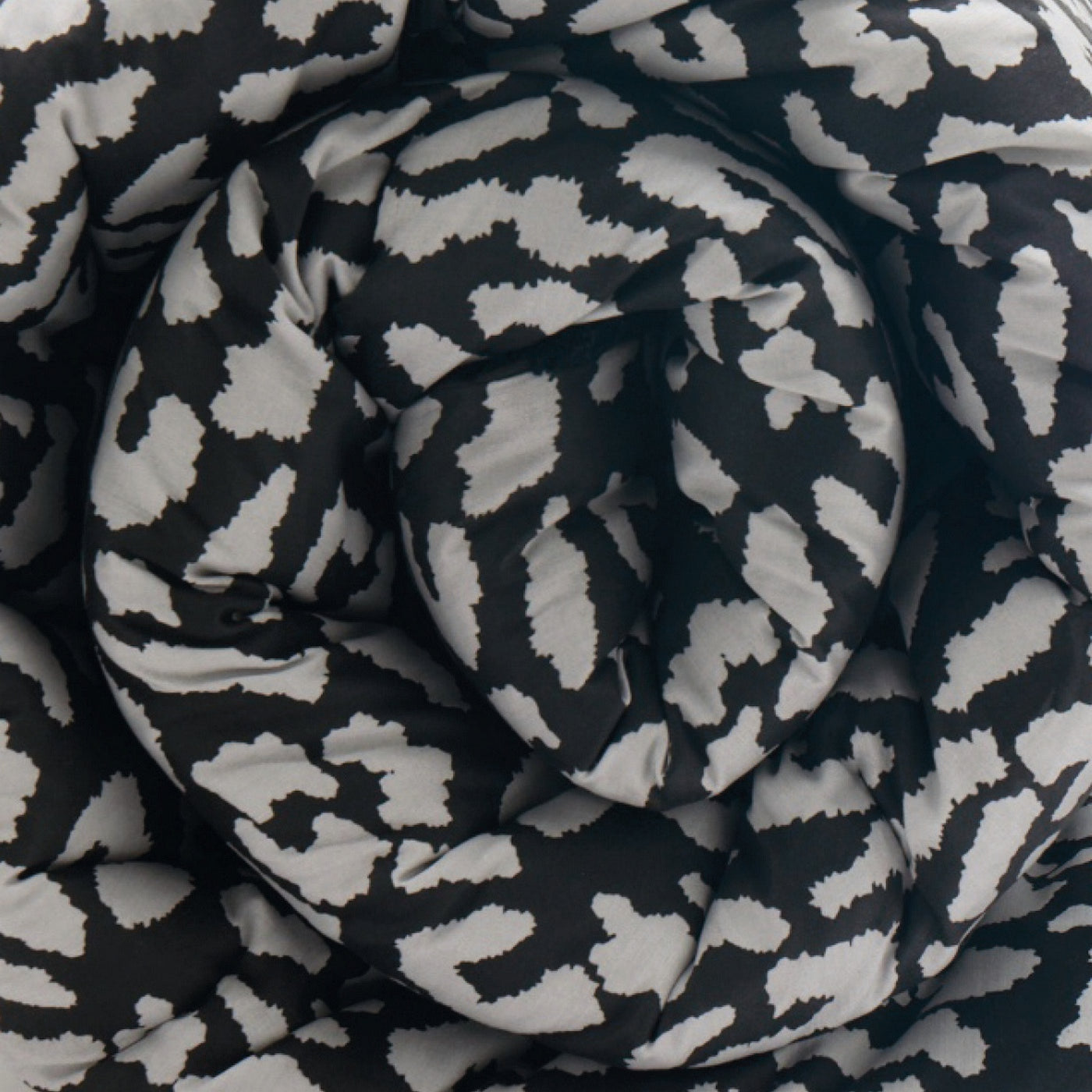 Instinct - Édredon Avec Glands - Satin De Coton - Noir