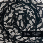 Instinct - Édredon Avec Glands - Satin De Coton - Noir