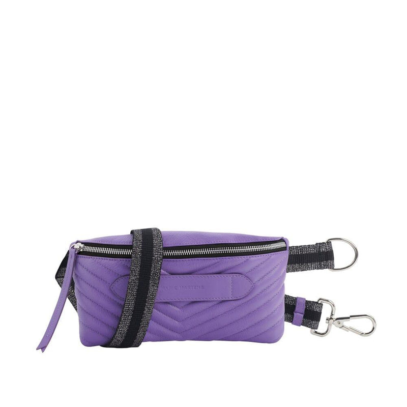 Coachella - Sac Ceinture Violet Matelassé Beltbag Marie Martens 