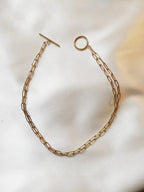 Collier Acier - Doré