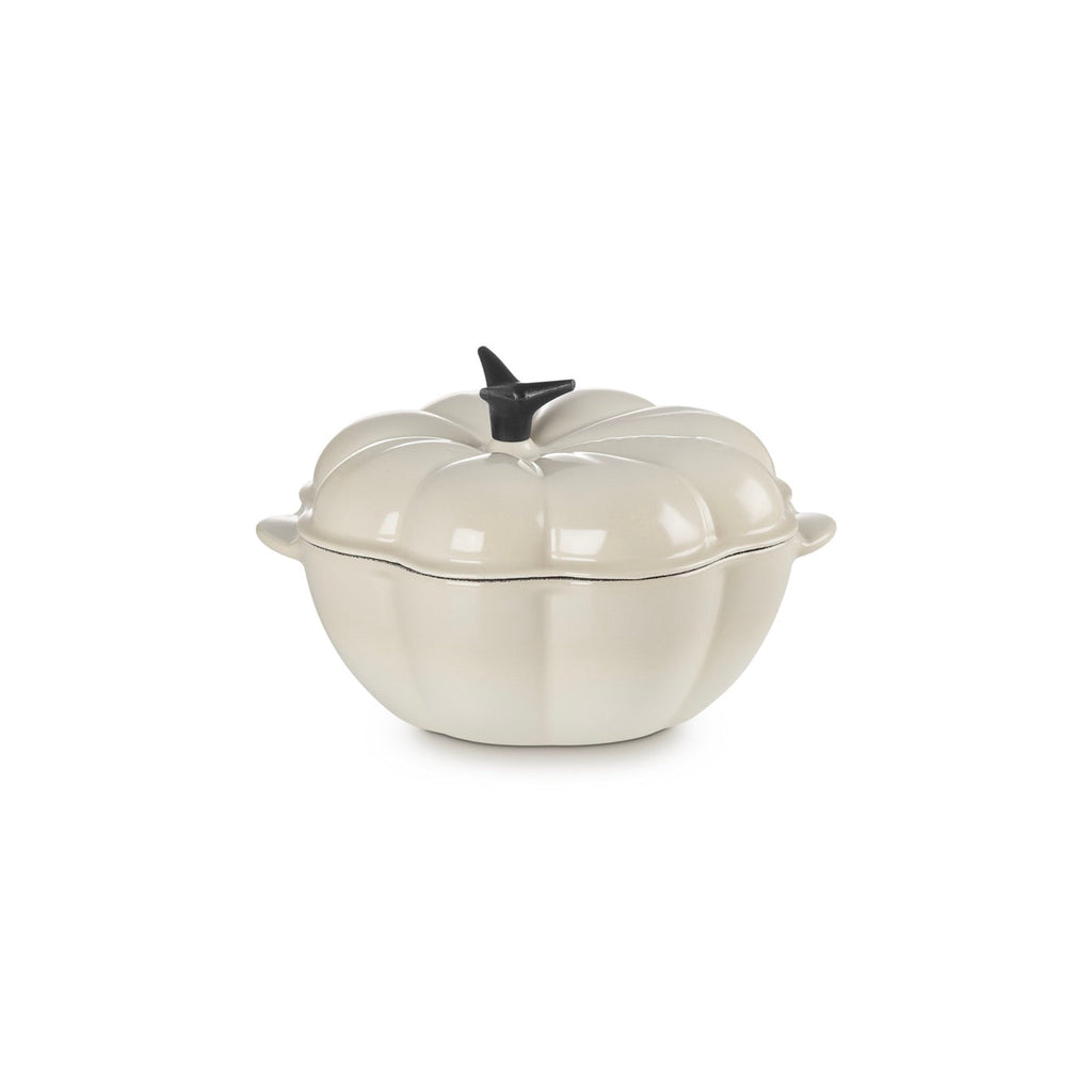 Cocotte Calabaza Tradition - Hierro Fundido Esmaltado 22 cm - Meringue - Botón Fenólico