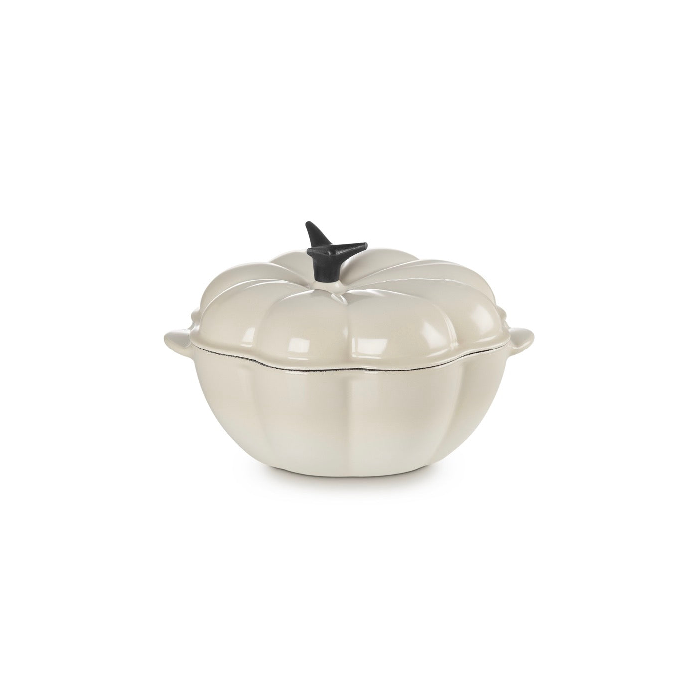Cocotte Calabaza Tradition - Hierro Fundido Esmaltado 22 cm - Meringue - Botón Fenólico
