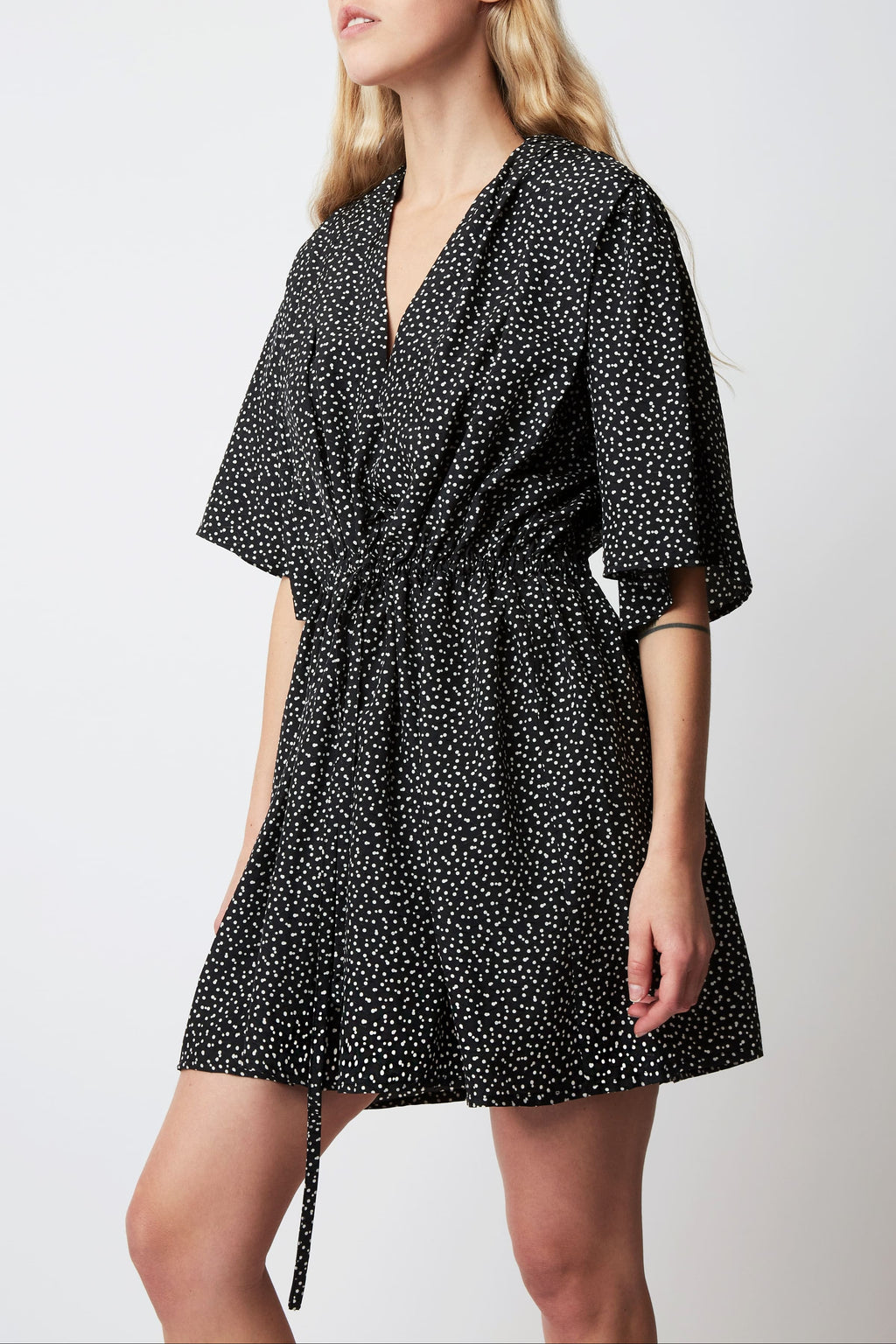 JOKER TIC TAC DRESS BLACK
