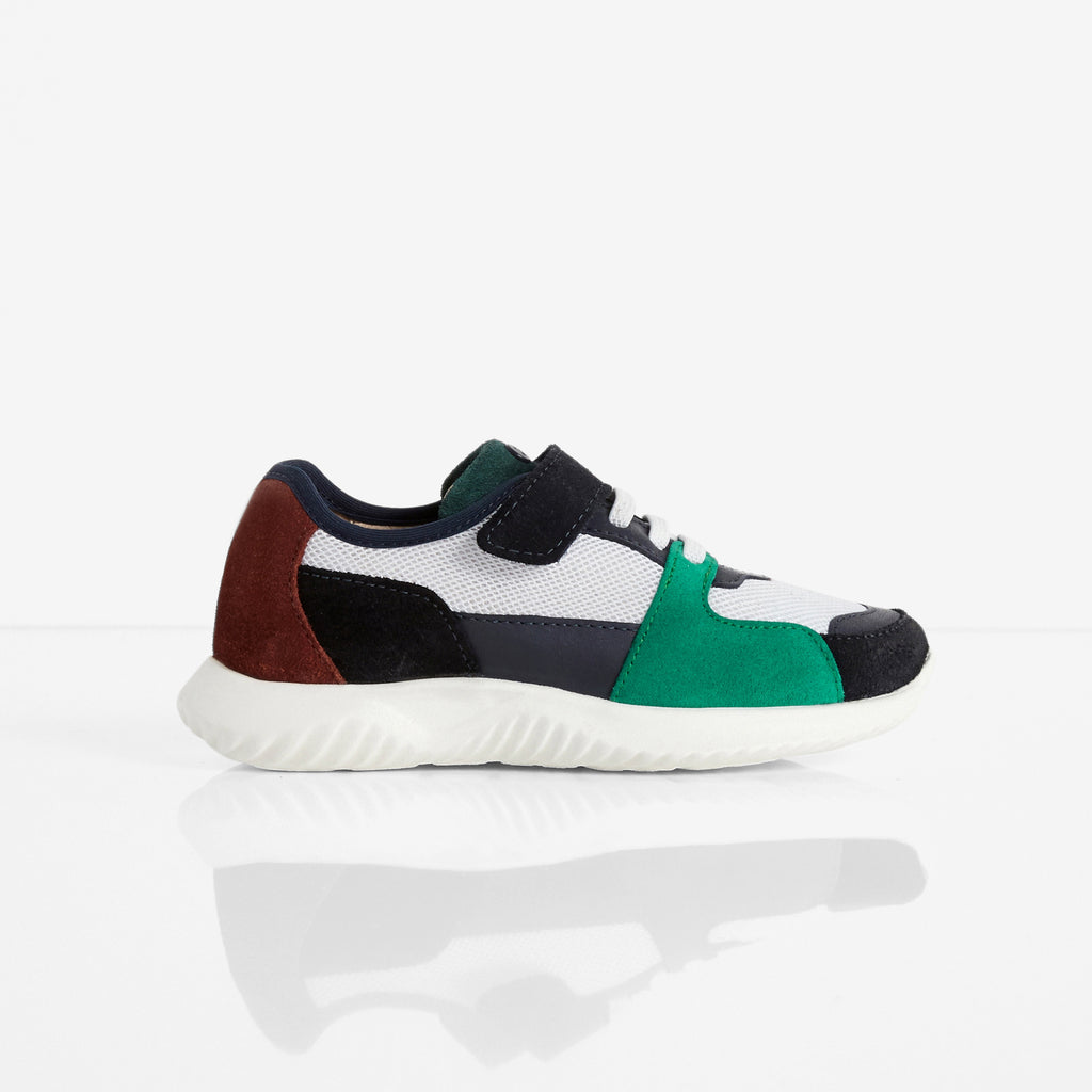 Tennis - Blanc/Vert - Garçon