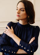 Navy Blue Palazzo Top