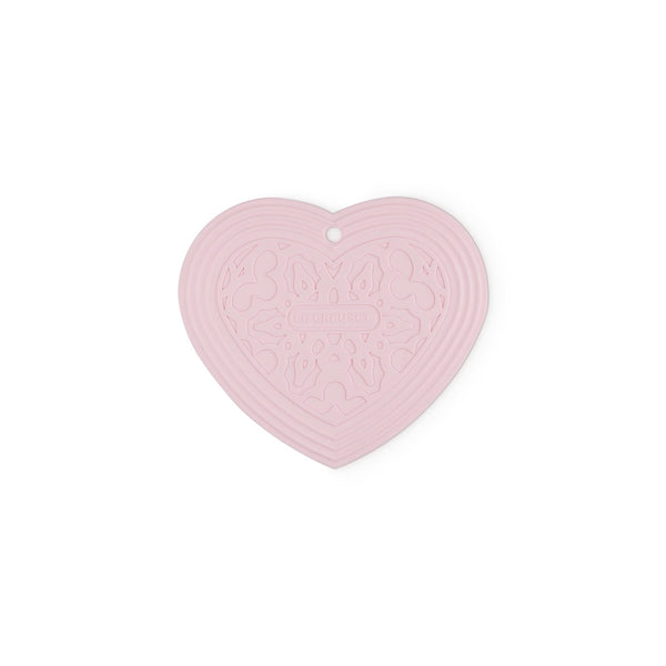 Heart Coaster - Silicone - 20Cm - Chiffon Pink