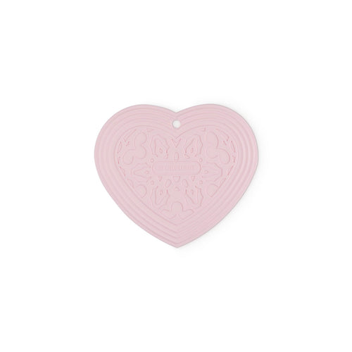 Dessous De Plat Cœur - Silicone - 20Cm - Chiffon Pink