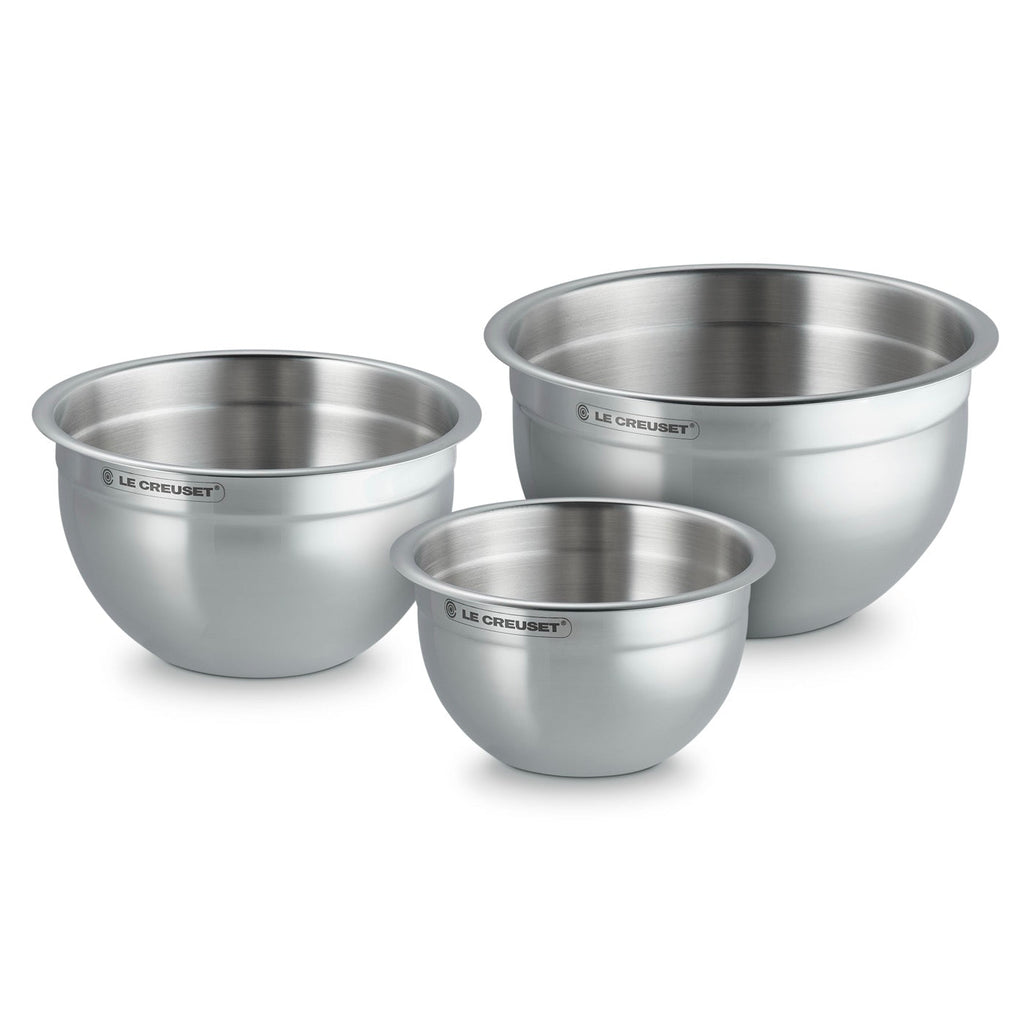Set De 3 Bols Mélangeurs - Inox