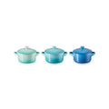 Set 3 Mini-Cocottes Cerámica - 250ml/10cm - Cerámica - Multicolor