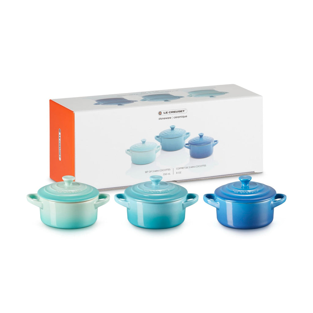 Set 3 Mini-Cocottes Cerámica - 250ml/10cm - Cerámica - Multicolor