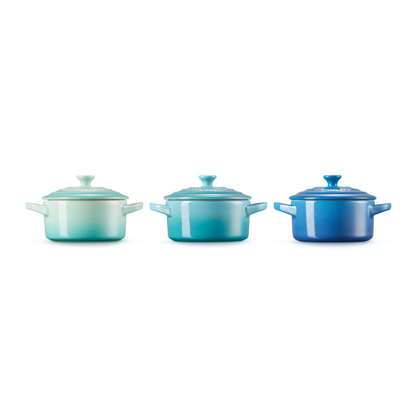 Set 3 Mini-Cocottes Cerámica - 250ml/10cm - Cerámica - Multicolor