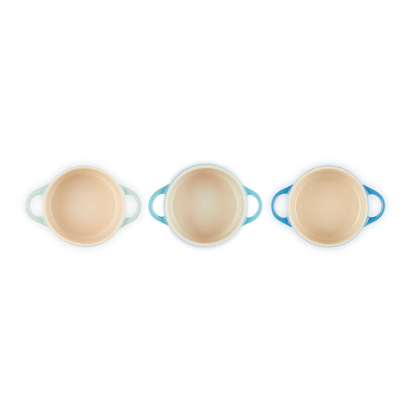 Set 3 Mini-Cocottes Céramique - 250ml/10Cm - Céramique - Multicolore