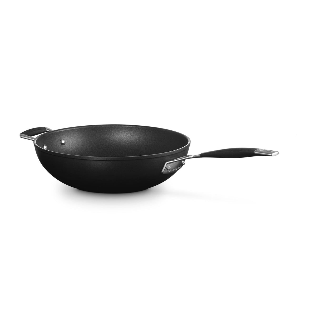 Poêle Wok Anti-Adhérente - Les Forgées - 30Cm - Poignée D'Assistance Silicone