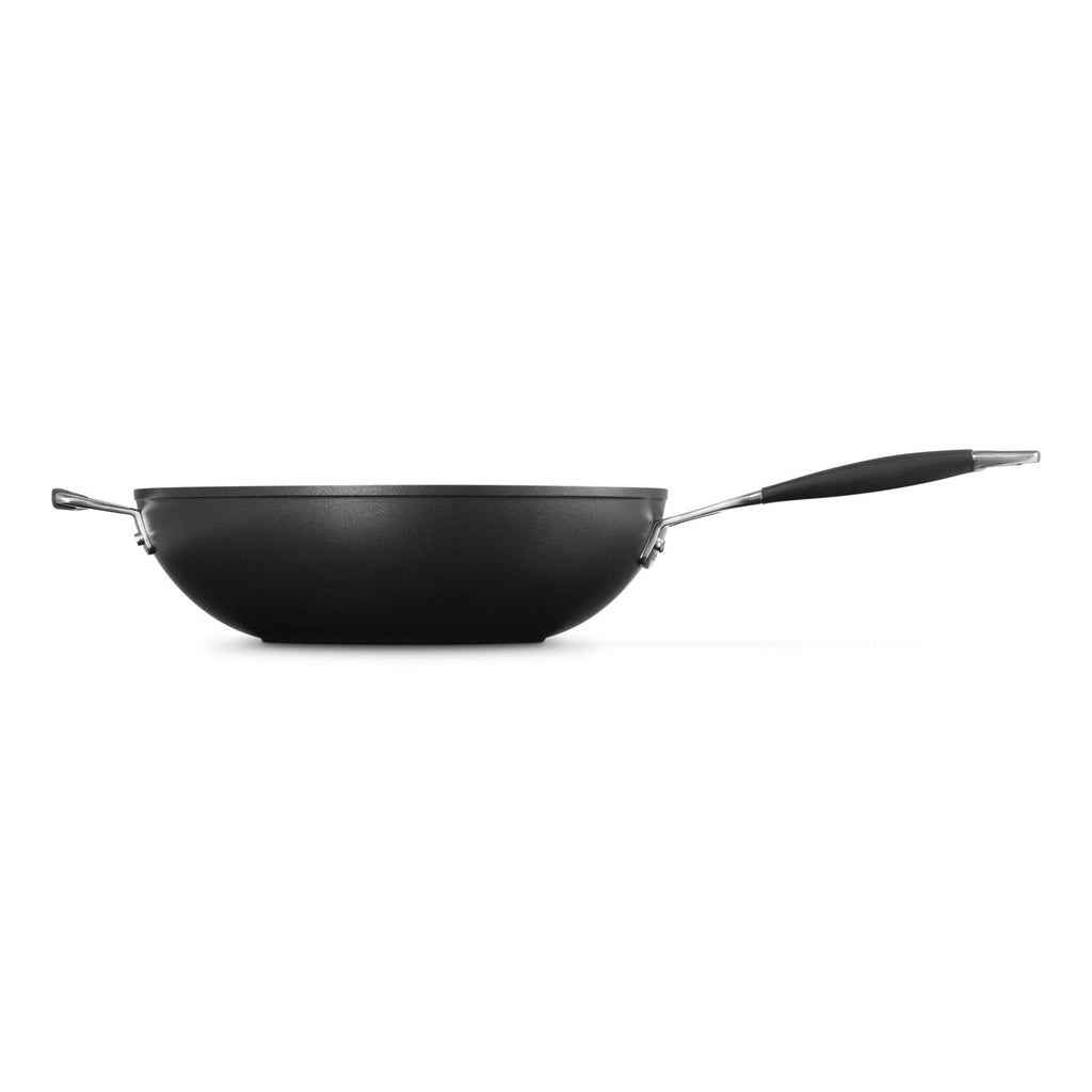 Poêle Wok Anti-Adhérente - Les Forgées - 30Cm - Poignée D'Assistance Silicone