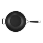 Poêle Wok Anti-Adhérente - Les Forgées - 30Cm - Poignée D'Assistance Silicone