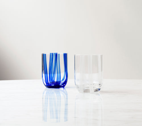 Verre Rayé, 39 Cl - Blue Stripes