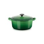 Tradition Round Casserole Dish - Enamelled Cast Iron - 24cm - Bamboo - Phenolic Knob