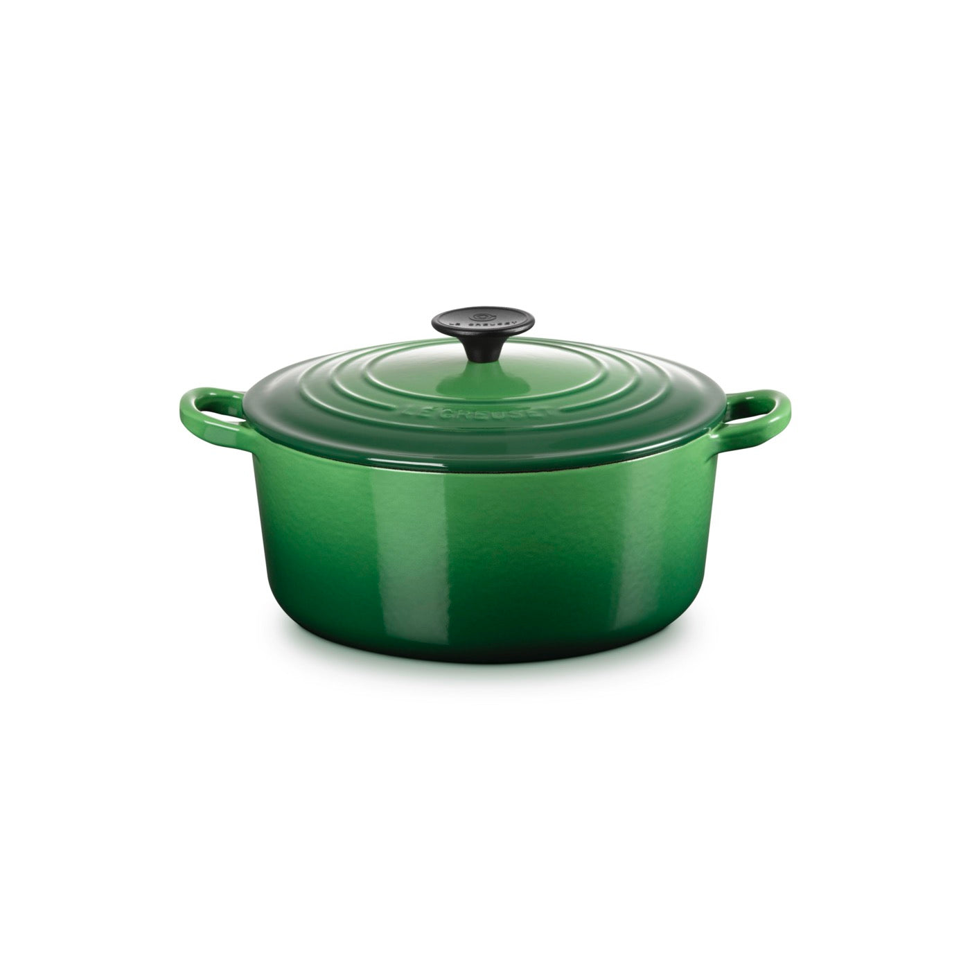 Tradition Round Casserole Dish - Enamelled Cast Iron - 24cm - Bamboo - Phenolic Knob