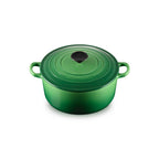 Tradition Round Casserole Dish - Enamelled Cast Iron - 24cm - Bamboo - Phenolic Knob