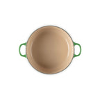 Tradition Round Casserole Dish - Enamelled Cast Iron - 24cm - Bamboo - Phenolic Knob