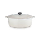 Cazuela Tradición Ovalada - Hierro Fundido Esmaltado - 31Cm - Merengue - Botón Fenólico