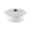 Cazuela Tradición Ovalada - Hierro Fundido Esmaltado - 31Cm - Merengue - Botón Fenólico