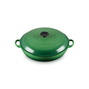 Horno Holandés Tradicional - Hierro Fundido Esmaltado - 30Cm - Bambú - Pomo Fenólico