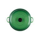 Horno Holandés Tradicional - Hierro Fundido Esmaltado - 30Cm - Bambú - Pomo Fenólico