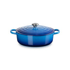 Signature Risotto Casserole - Enamelled Cast Iron - 30 cm - Azure - Stainless Steel Knob