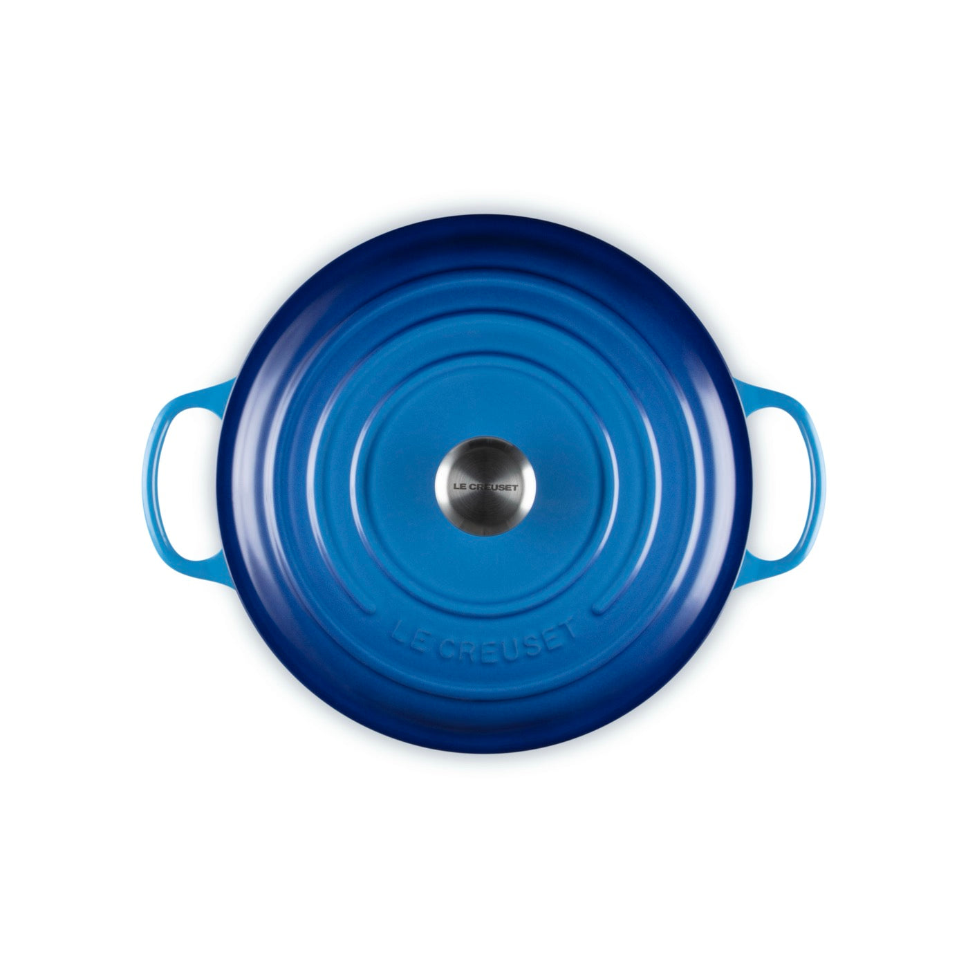 Signature Risotto Casserole - Enamelled Cast Iron - 30 cm - Azure - Stainless Steel Knob