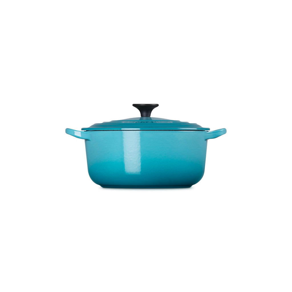 Cocotte Redonda Tradition - Hierro Fundido Esmaltado - 20 cm - Caribe - Botón Fenólico