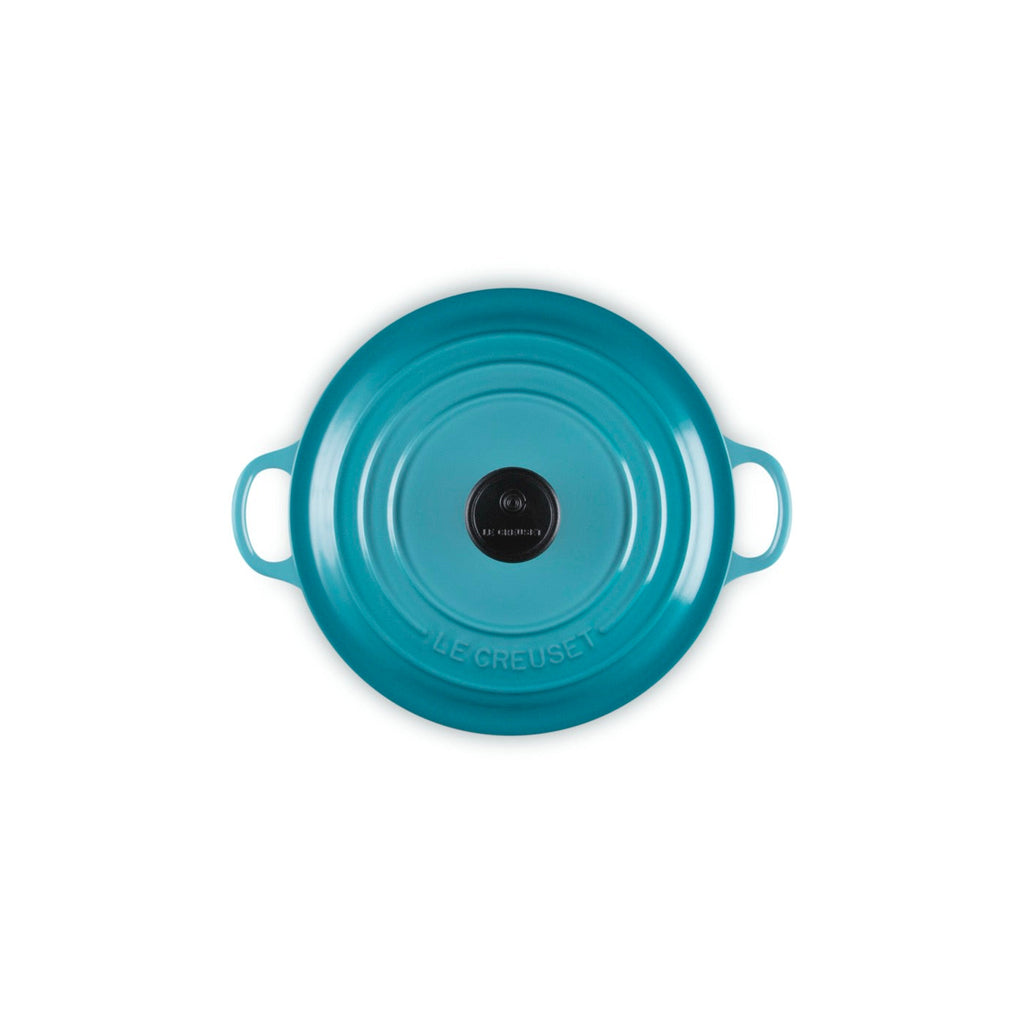 Cocotte Redonda Tradition - Hierro Fundido Esmaltado - 20 cm - Caribe - Botón Fenólico