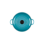 Cocotte Redonda Tradition - Hierro Fundido Esmaltado - 20 cm - Caribe - Botón Fenólico