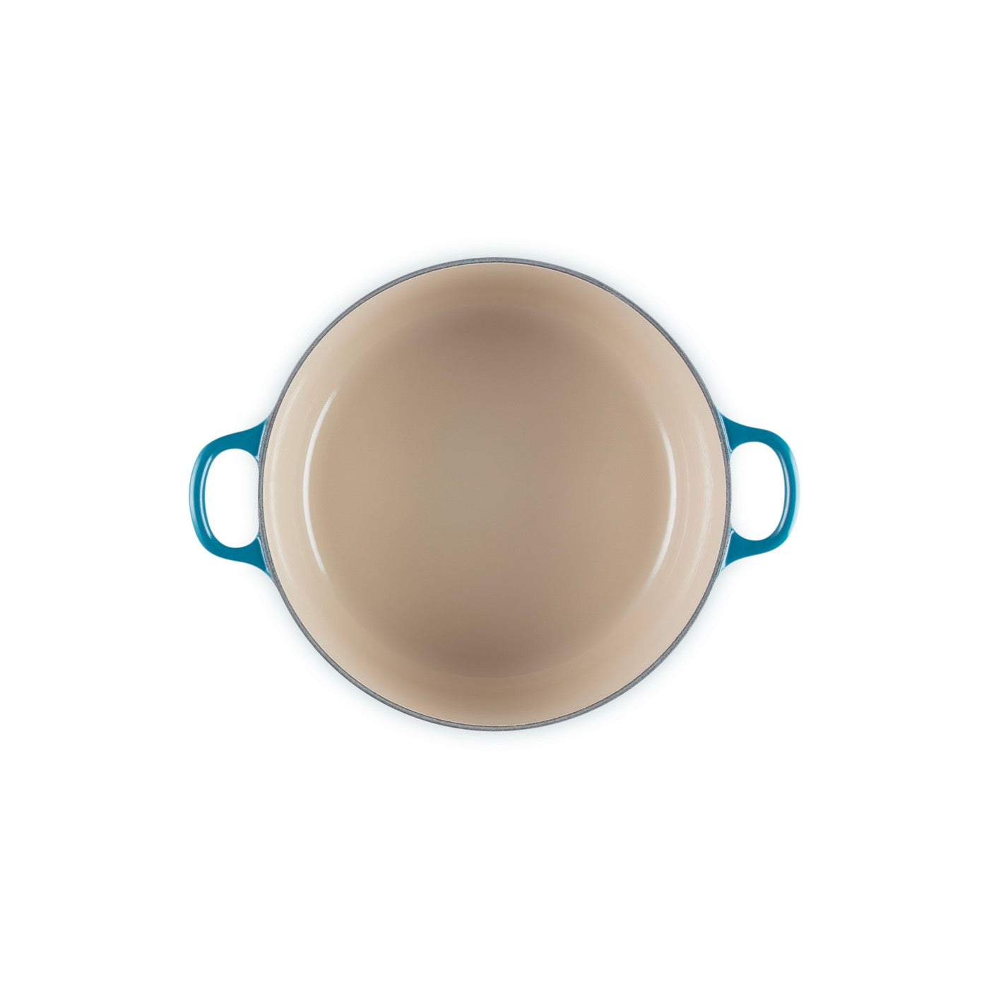 Cocotte Redonda Tradition - Hierro Fundido Esmaltado - 24 cm - Deep Teal - Botón Fenólico