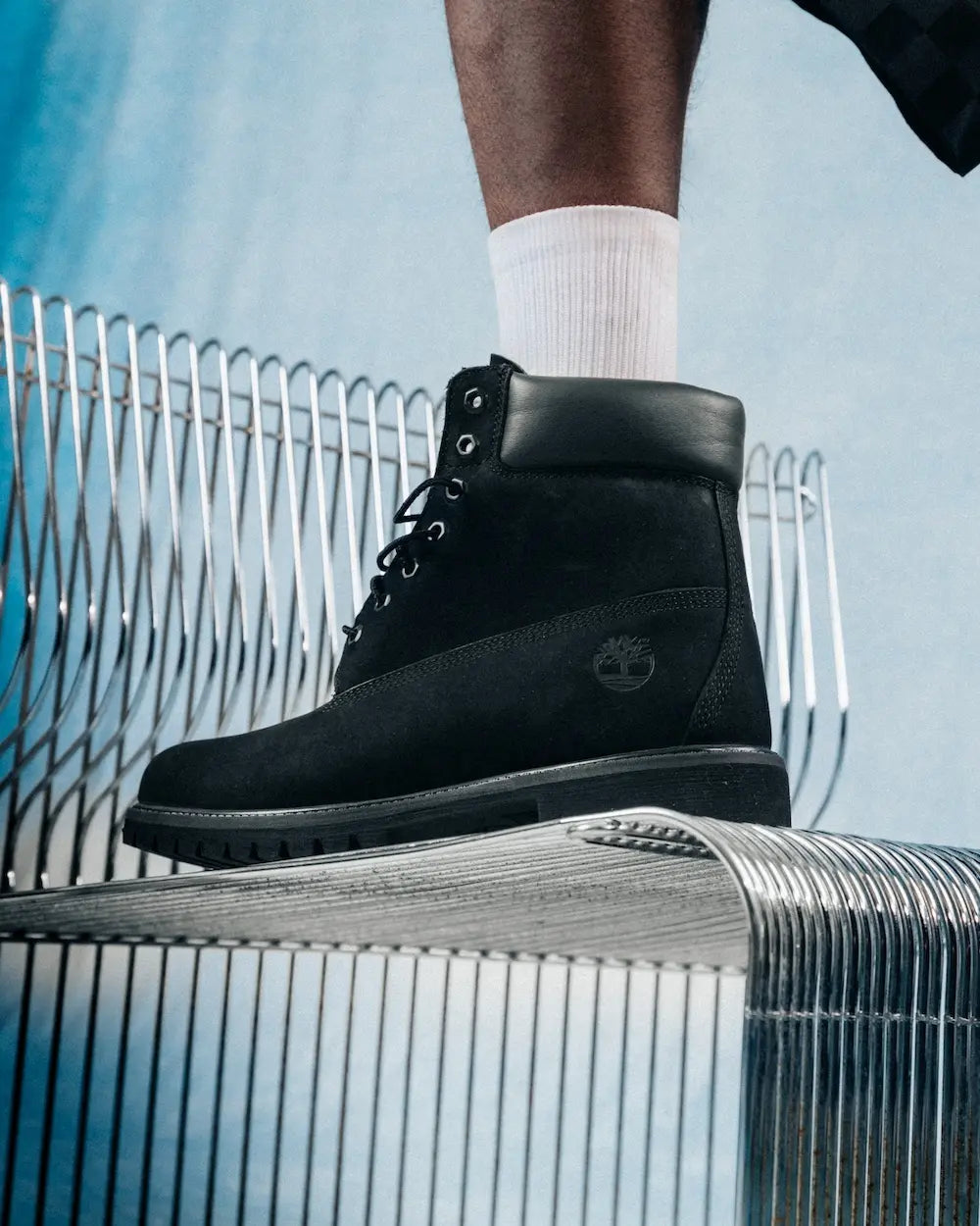 6" Premium Waterproof Boot Black Nubuck - Noir