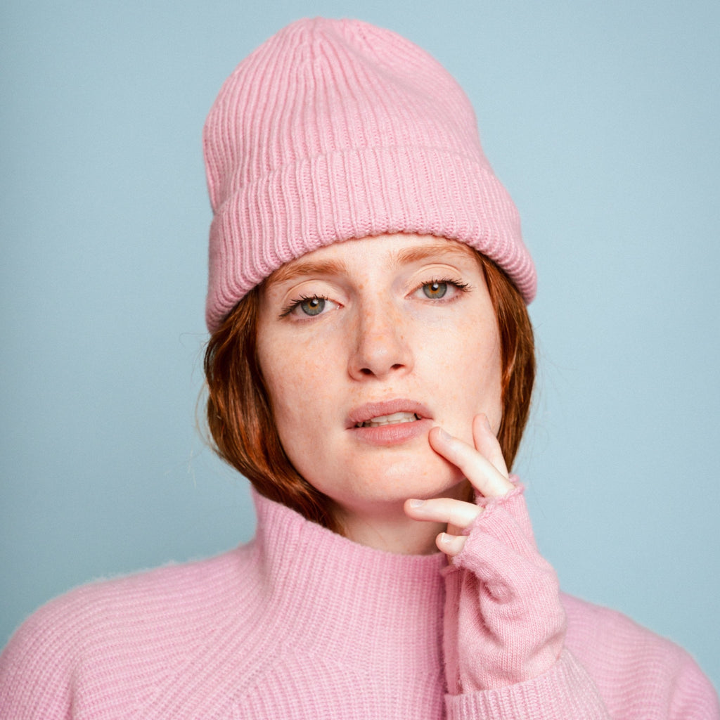 Gorro de lana - Rosa