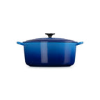 Round Tradition Casserole Dish - Enamelled Cast Iron - 28cm - Azure - Phenolic Knob