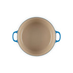 Round Tradition Casserole Dish - Enamelled Cast Iron - 28cm - Azure - Phenolic Knob